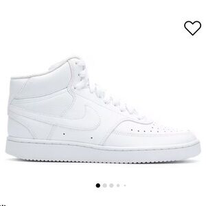 Women’s white Nike Court Vision Mid Sneakers
